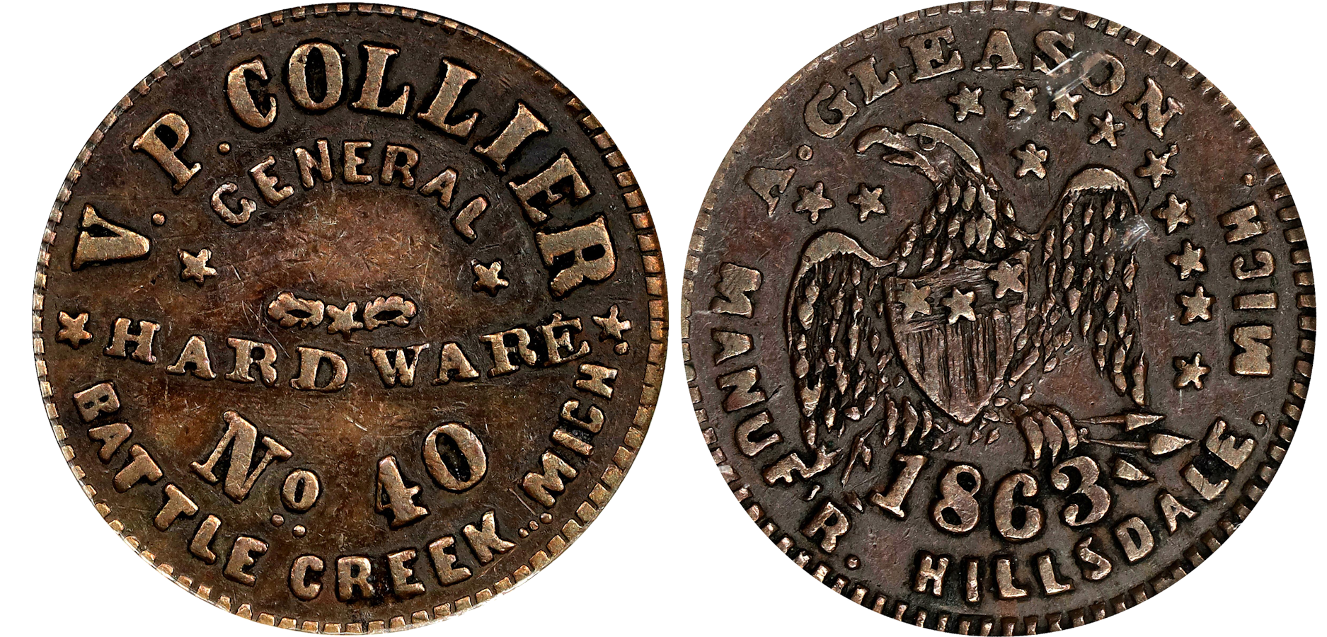 A collection of rare coins from Michigan